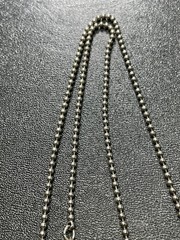 THE LIMITED Signed VTG 16” LOVE Block Beaded Charm Silver Tone Chain Necklace