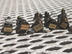 VTG 5 Hans Teppich Miniature Brass Judaic Figurines Israel 1950s-1970s