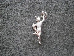 Mercury Hermes Winged Heels Vintage Sterling Silver Bracelet Charm Pendant 2.5g