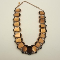 Vintage Renoir Necklace Black Inlay MCM 18 Inch