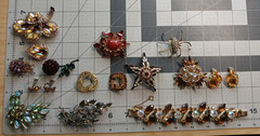Vintage Rhinestone LOT Juliana Alice Caviness Warner Barclay 15 pcs