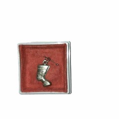 ANTIQUE SILVER EGYPTIAN REVIVAL Nephritis CHARM