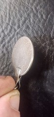19th Century Moroccan Coin Necklace Sterling Silver Earring Pendant Antique