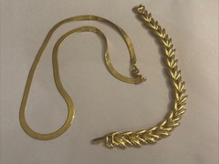 30 Vtg Goldtone Costumes Jewelry Lot Coro, SAC, Lisner, Trifari, 7 Monet, Etc.
