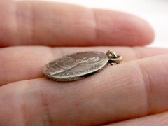 Vintage St John Neumann Religious Medal Made in Italy 2.7g 17.75mm Diameter