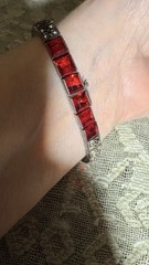 Antique Art Deco Watchenheimer Co Diamonbar Sterling Silver Bracelet 7 Inches