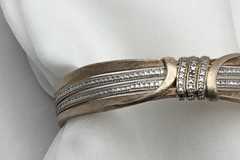 Ross Simons 18K plate over 925 Sterling Cuff bracelet 7″-7.25” – 22.81g