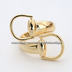 Sallys Quality 100% Copper Scarf Ring Saddle Buckles Brooch For Silk Scarves