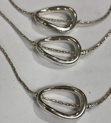 Trifari Multi-Chain Necklace Station Silver 16 in to 17.5 in Length – Vintage