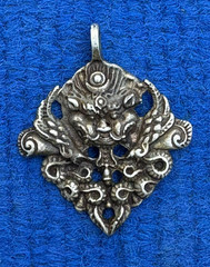 Beautiful Handmade Silver Chhepu Vintage Pendant