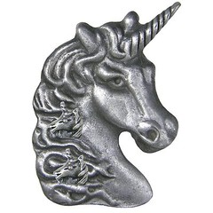 Unicorn Brooch Pin, Necklace, Earrings & Jewelry Box Set * Pewter * by Torino