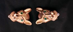 Stunning VTG 1980’s “Jackie Collins” Gold Tone Panther Clip-On Earrings