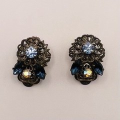 Vintage Clip On Earrings Lot Of 4, Midcentury To Late Century