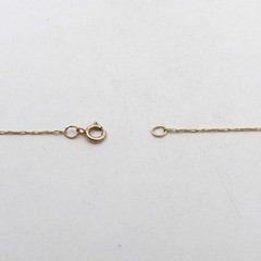 Art Nouveau Solid 10k Gold Natural Mine Cut Diamond Circle Pendant Necklace 21in