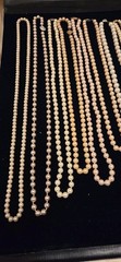 Vintage Mod Faux Pearl Jewlery Lot Of 61. 6lbs+.24 Signed Monet Anne Klein Avon