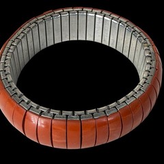 Vintage Red Jasper Expansion Bracelet Stretch Bangle 8 Inch