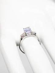 Antique 1920s $8000 2.30ct NO HEAT Certified Blue Sapphire Diamond Platinum Ring