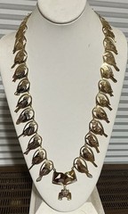 Wild Bryde Field Guide Song Bird Watcher Necklace Gold Tone Rare Vintage 25″