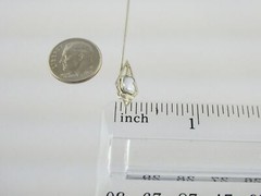 Antique Belais Art Deco 18k and 10k Gold Aquamarine Stick Pin 1.2g 2 5/8 Inches