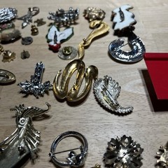 Vintage lot of Assorted Brooches / Pins. 43 Pieces.