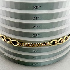 Vintage Monet Necklace Chunky Curb Chain Oval Link 1980s Gold Tone Signed 24”