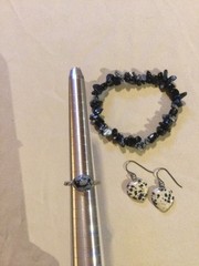 Estate Semiprecious Gemstone Agate Jewelry Lot~925 Sterling Silver Earrings &