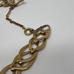 Vintage Signed MMA Gold Tone Chain 16.5” Necklace (8317)