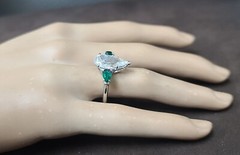 Platinum Vintage Engagement Ring 4.02ct. Natural Pear Shape Diamond I1-I
