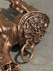 Egyptian Camel Pendant Charm Rhinestone Egypt Desert Vintage *chain Not Included
