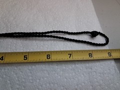 Vtg Glass Tear Drop Pendant Necklace