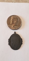 Antique Pendant Spain Man Ruler Or Warrior Or Religious Man Hand Made