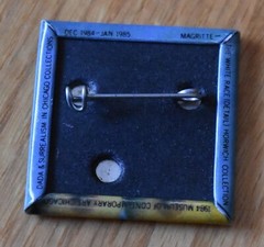 Magritte Surrealism Art Museum Pin Dada Portrait Modern Art Institute Chicago