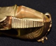VTG King Tutankhamun Pendant Metropolitan Museum of Art Gold Tone Tut 1976 Egypt