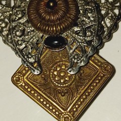 Steampunk Mixed-Metal Wings & Gears Brooch Pin – Cosplay Accessory