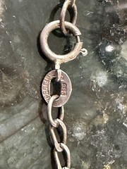Vintage Israel 925 Sterling Silver 24″ Curb Chain Necklace – 5g – Dainty & Long