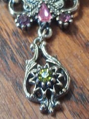 Vintage Sarah Coventry Contessa Brooch Faux Opal and Rhinestones Pretty