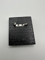 Vintage Hand Painted Girl Brooch 4.5cm x 3.8cm BB1