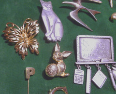 Vintage & Modern Designer Pin FIGURAL PINS, STICK PINS, TAC PINS Variety LOT