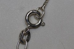 Rose Gold Cross Pendant Necklace with Center Gem Sterling Silver