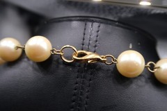Vtg Multi Tonal Silver Gold Bead Ornate Lobster Clasp Necklace Princess Length