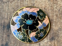 Vintage Flower Brooch Lot #4, 11 Pieces, Enamel Rhinestone Cloisonne Wear/Resell