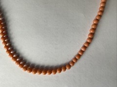 Antique Strand Coral Beads Necklace No Clasp France