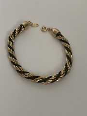 Vintage TRIFARI Bracelet Yellow Gold Tone 7 2/4 In (33)