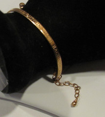 VTG Childs 14K 1/20 GF bracelet “The best thing to hold onto is each other”5.75”