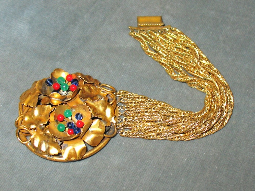 Signed 1920s Fischel Nessler Bracelet