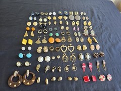 Earrings Lot 60 Pairs All Wearable Vintage Modern Jewelry Lot