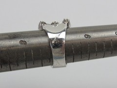Ross Simons Sterling Silver Ring CZ Cocktail Statement Vintage Size 7