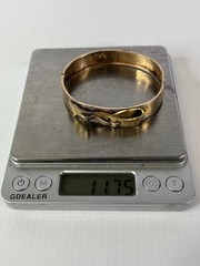 Antique Imperial Russian 14K Gold Bangle Bracelet – 56 Zolotnik Hallmark