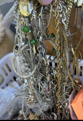 Vintage/Estate/Costume Jewelry Lot – 2lbs + $100 Wallet/Crown!