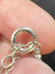 Vintage WM Wheeler 12K and 925 Sterling Pendant Necklace